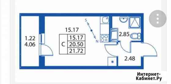 Квартира-студия, 21.7 м², 14/19 эт. на продажу в Мурино Мурино