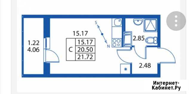 Квартира-студия, 21.7 м², 14/19 эт. на продажу в Мурино Мурино - изображение 1