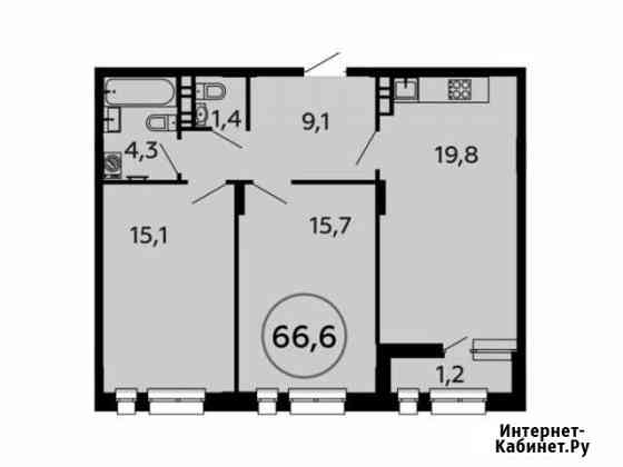 2-комнатная квартира, 66.6 м², 11/16 эт. на продажу в Коммунарке Коммунарка