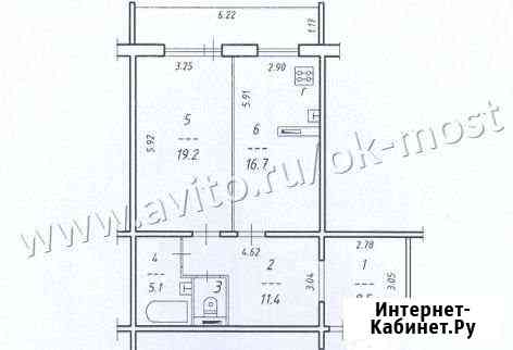 2-комнатная квартира, 62 м², 1/10 эт. на продажу в Череповце Череповец