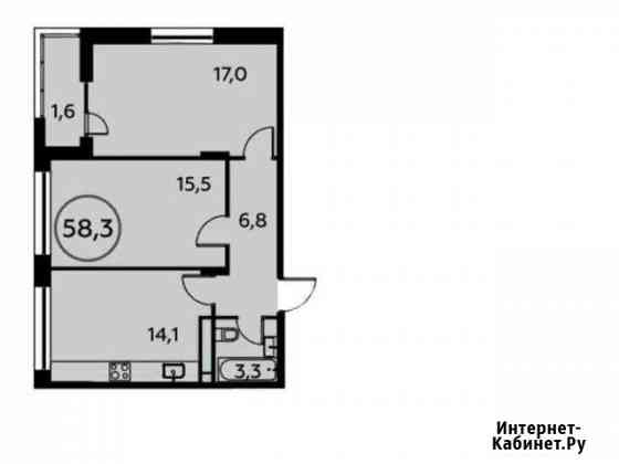 2-комнатная квартира, 58.3 м², 4/16 эт. на продажу в Коммунарке Коммунарка