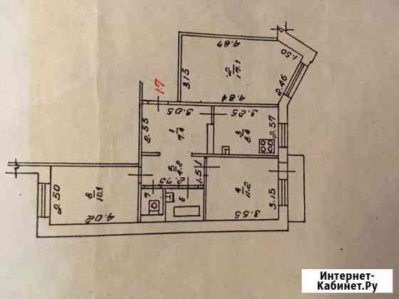 3-комнатная квартира, 62 м², 5/9 эт. на продажу в Липецке Липецк