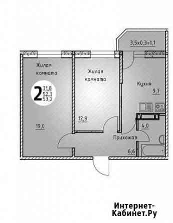 2-комнатная квартира, 54 м², 8/16 эт. на продажу в Краснодаре Краснодар