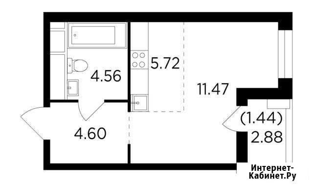 1-комнатная квартира, 27.8 м², 23/25 эт. на продажу в Одинцово Одинцово - изображение 1