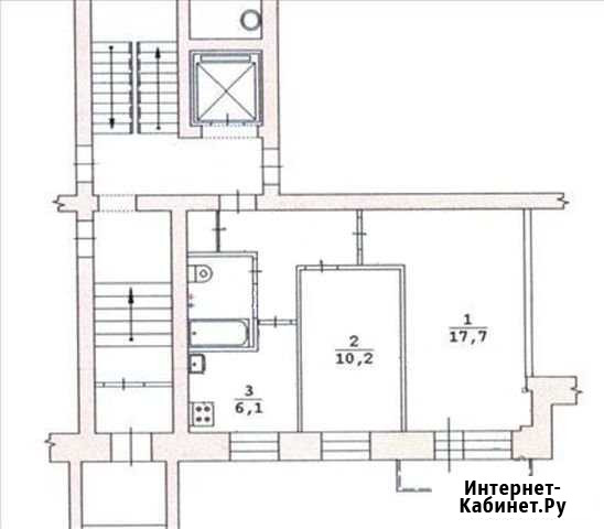 2-комнатная квартира, 42.9 м², 1/9 эт. на продажу в Екатеринбурге Екатеринбург - изображение 1