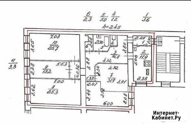 5-комнатная квартира, 140 м², 4/7 эт. на продажу в Санкт-Петербурге Санкт-Петербург - изображение 1