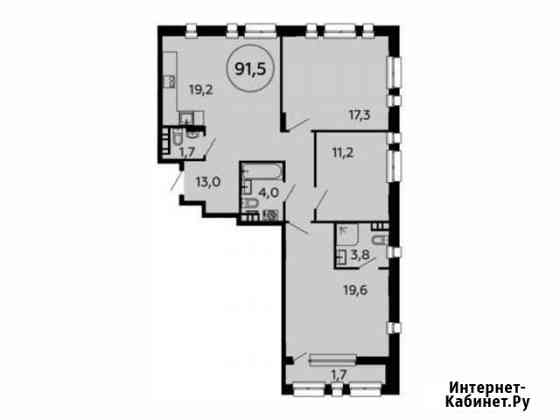 3-комнатная квартира, 91.5 м², 9/16 эт. на продажу в Коммунарке Коммунарка