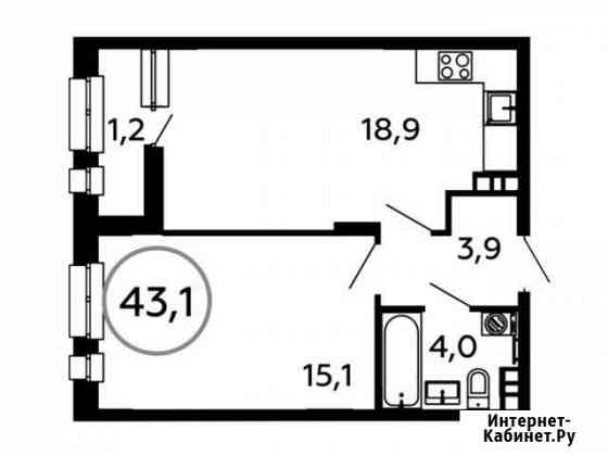 1-комнатная квартира, 43.1 м², 13/16 эт. на продажу в Коммунарке Коммунарка