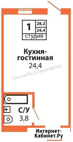 Квартира-студия, 28 м², 1/16 эт. на продажу в Оренбурге Оренбург - изображение 1
