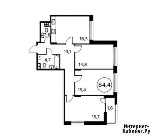 3-комнатная квартира, 84.5 м², 3/14 эт. на продажу в Коммунарке Коммунарка