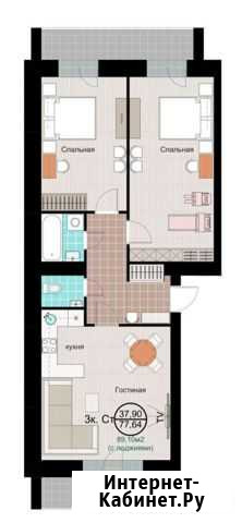 3-комнатная квартира, 89.1 м², 2/3 эт. на продажу в Новосибирске Новосибирск - изображение 1