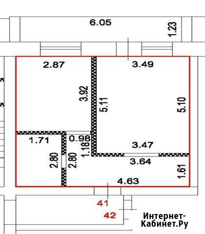 1-комнатная квартира, 46.2 м², 1/5 эт. на продажу в Абакане Абакан - изображение 1
