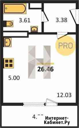 Квартира-студия, 26.7 м², 3/18 эт. на продажу в Челябинске Челябинск