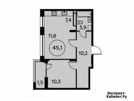 2-комнатная квартира, 45.1 м², 9/14 эт. на продажу в Коммунарке Коммунарка