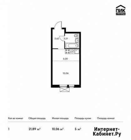 1-комнатная квартира, 21.9 м², 20/25 эт. на продажу в Красногорске Московской области Красногорск