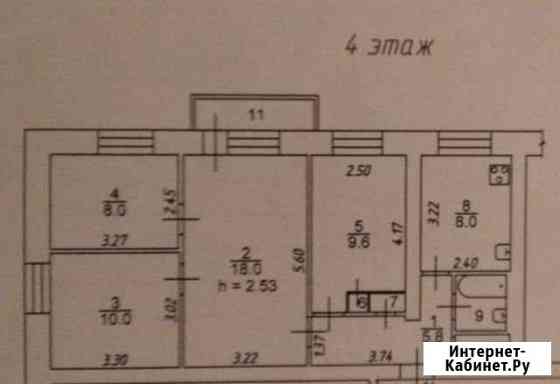 4-комнатная квартира, 66 м², 4/5 эт. на продажу в Иркутске Иркутск