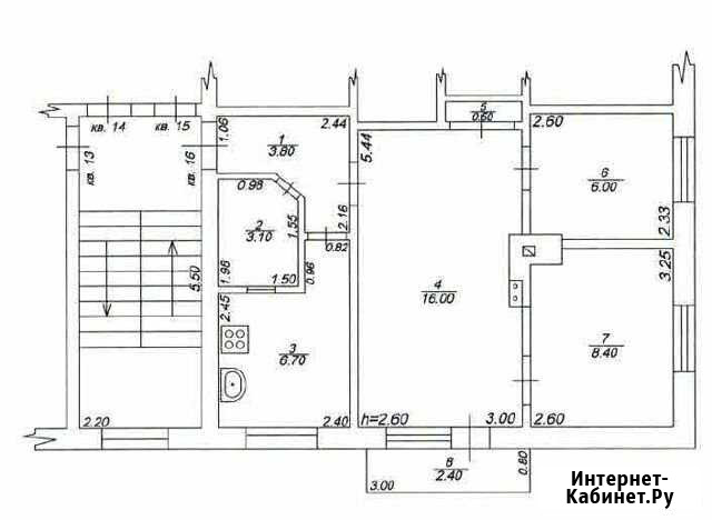3-комнатная квартира, 44.5 м², 2/2 эт. на продажу в Староминской Староминская - изображение 1