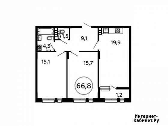 2-комнатная квартира, 66.8 м², 5/16 эт. на продажу в Коммунарке Коммунарка