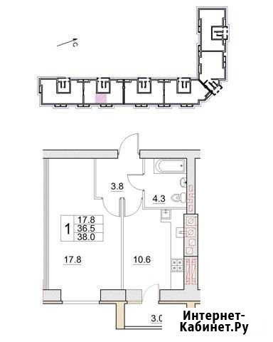1-комнатная квартира, 38 м², 7/9 эт. на продажу в Великом Новгороде Великий Новгород - изображение 1