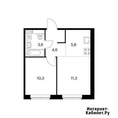 2-комнатная квартира, 35.5 м², 1/9 эт. на продажу в Воскресенском Московской области Воскресенское - изображение 1