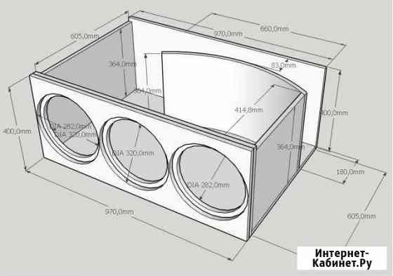 Расчет короба для сабвуфера (DarkHorse) Нижний Новгород
