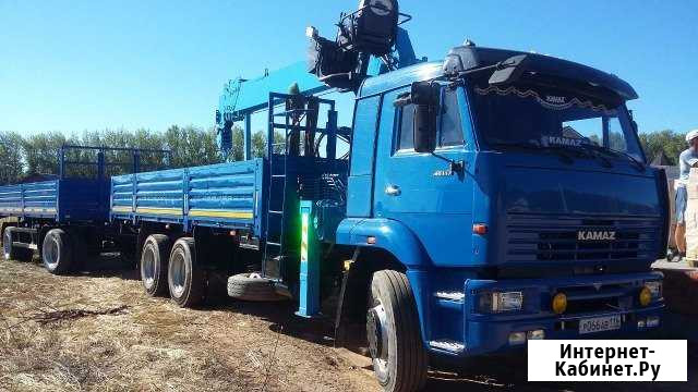 Кран манипулятор сам гружу сам вожу с прицепом 20т Казань - изображение 1