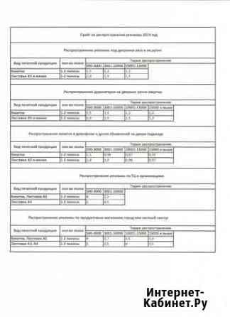 Распространение печатной рекламы Миасс