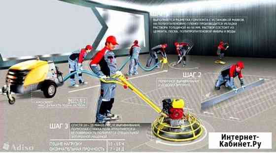 Механизированная полусухая стяжка пола Курск