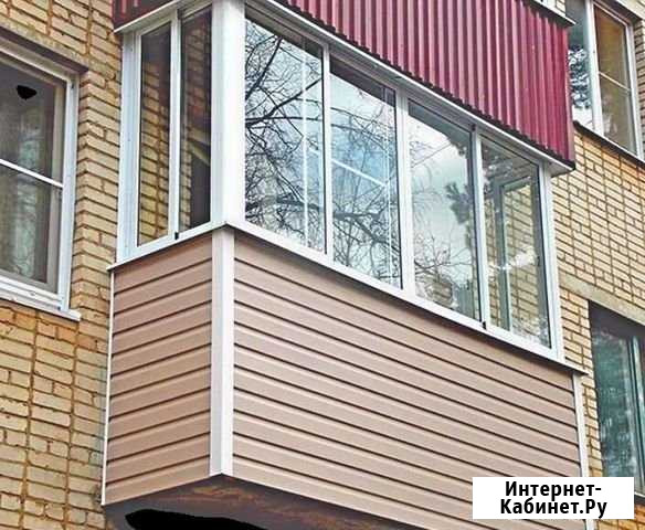 Внешняя отделка балконов сайдингом, металлом Воронеж - изображение 1
