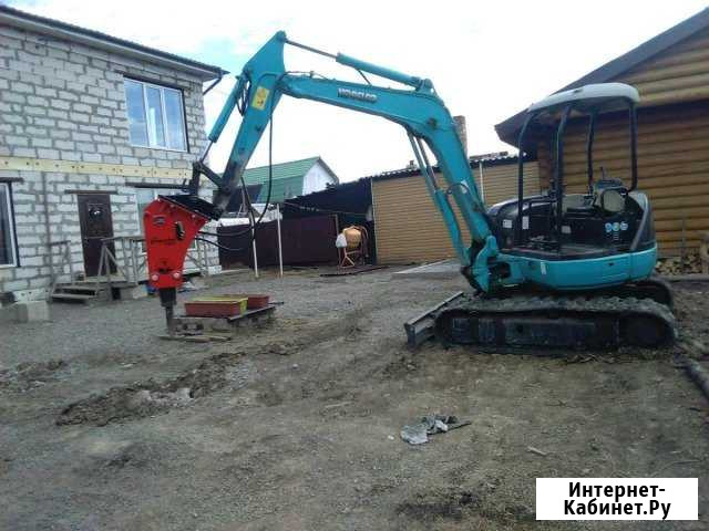 Услуги мини экскаватор гидромолот Красноярск - изображение 1