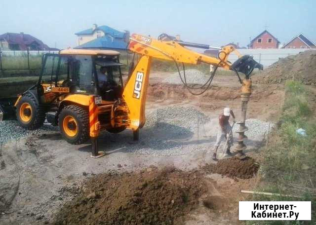 Услуги трактора JCB, Экскаватор Погрузчик ямобур Решетниково - изображение 1