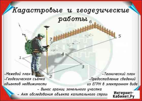 Вынос границ зу,межевание,техплан,акт обследования Саранск