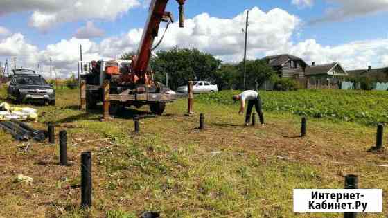 Аренда сваекрута, закрутка винтовых свай Ярославль