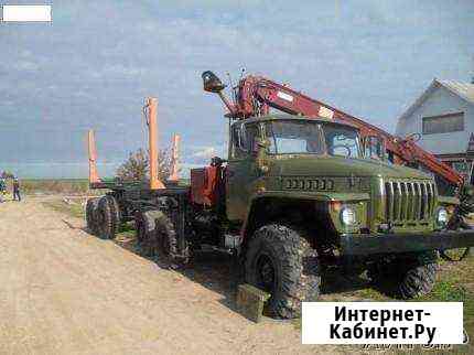 Аренда лесовоза урал с манипулятором Санкт-Петербург
