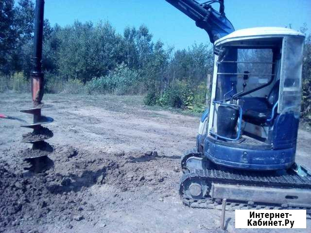 Услуги мини Экскаватора и Ямобур Бурение Сваи Буро Белореченск - изображение 1