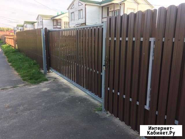 Забор из профнастила Вологда - изображение 1