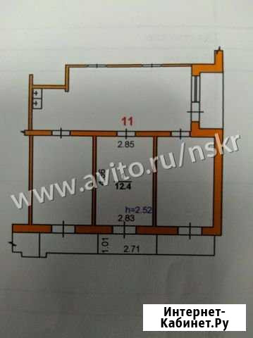 Комната 12.4 м² в 1-ком. кв., 2/5 эт. на продажу в Невинномысске Невинномысск - изображение 1