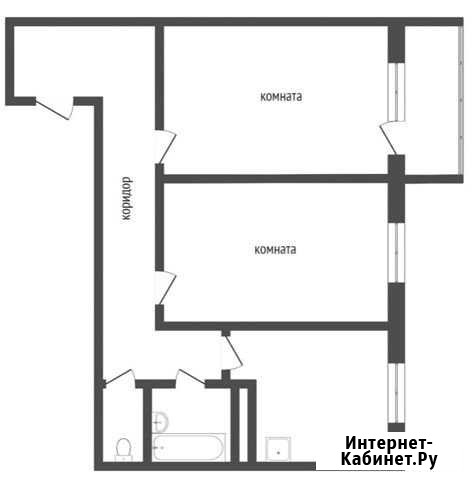 2-комнатная квартира, 57.5 м², 6/9 эт. на продажу в Ханты-Мансийске Ханты-Мансийск - изображение 1