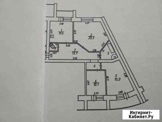 3-комнатная квартира, 84.3 м², 2/9 эт. на продажу в Калуге Калуга