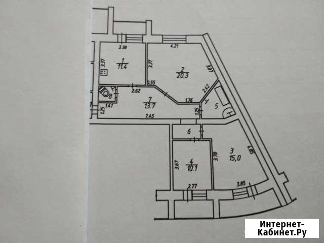 3-комнатная квартира, 84.3 м², 2/9 эт. на продажу в Калуге Калуга - изображение 1