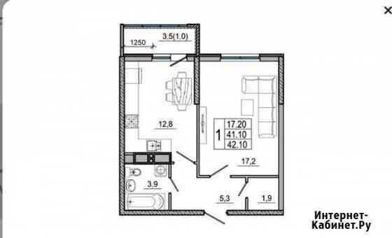 1-комнатная квартира, 42.1 м², 7/21 эт. на продажу в Новороссийске Новороссийск