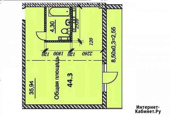 Квартира-студия, 42.8 м², 11/11 эт. на продажу в Севастополе Севастополь