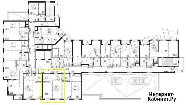 1-комнатная квартира, 41.2 м², 11/12 эт. на продажу в Петрозаводске Петрозаводск - изображение 1