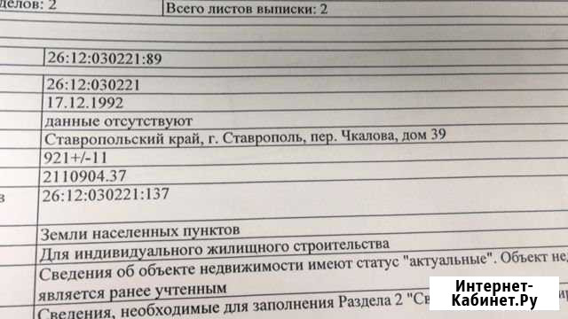 Участок ИЖС 10 сот. на продажу в Ставрополе Ставрополь - изображение 1