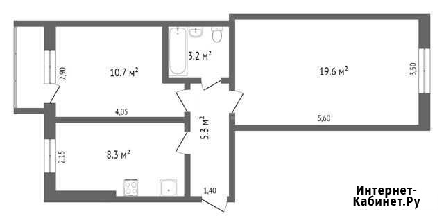 2-комнатная квартира, 49.6 м², 3/3 эт. на продажу в Ялуторовске Ялуторовск - изображение 1