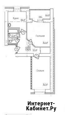 2-комнатная квартира, 52.4 м², 7/10 эт. на продажу в Благовещенске Амурской области Благовещенск - изображение 1