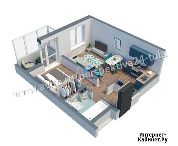 1-комнатная квартира, 36.9 м², 8/9 эт. на продажу в Туле Тула - изображение 1