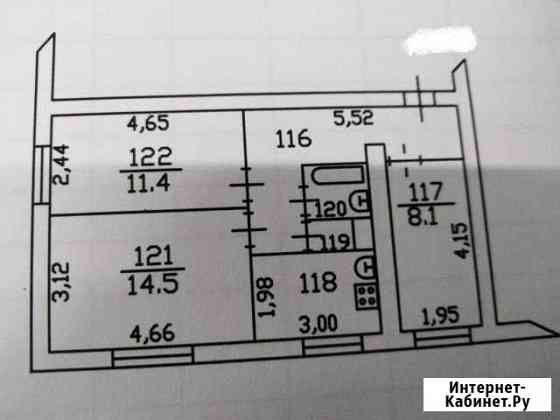 3-комнатная квартира, 53.4 м², 2/2 эт. на продажу в Киржаче Киржач