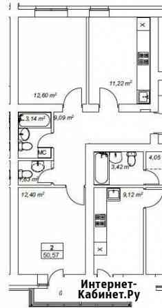 2-комнатная квартира, 50.6 м², 5/6 эт. на продажу в Октябрьском Республики Башкортостан Октябрьский