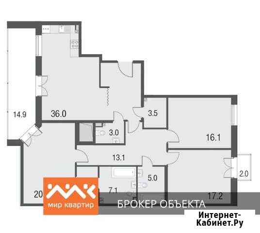 3-комнатная квартира, 125.3 м², 2/4 эт. на продажу в Сестрорецке Сестрорецк
